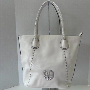 NWT Guess Large Shopper Tote Bag White (B1027)
